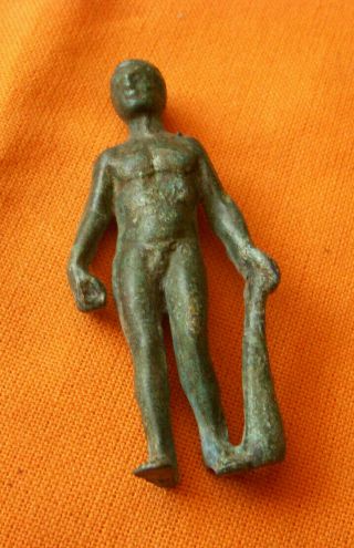 A85.  Roman Style Bronze Figure Of Herakles