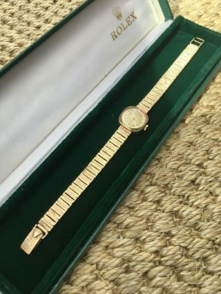 1965 Vintage Ladies Rolex Precision Dress Bracelet Watch Solid Gold 9ct Box ; -)