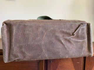 Ultra Rare Collectible WWII US Military LL Bean Boat Tote Heavy Waxed Canvas Bag 11