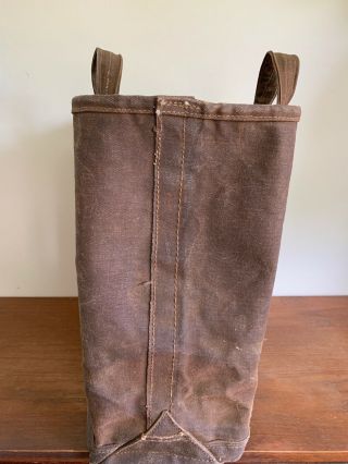 Ultra Rare Collectible WWII US Military LL Bean Boat Tote Heavy Waxed Canvas Bag 5