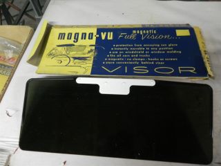 Rare Vintage Accessory Sun Visor Magnetic Magna - Vu 1950 