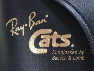 VINTAGE BAUSCH & LOMB Ray Ban SUNGLASSES GLACIER ARCTIC CAT LEATHER SKI 3
