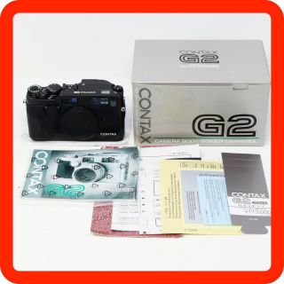 [rare Boxed N - Mint] Contax G2 Black Body [from Japan]