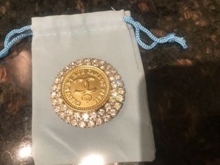 Authentic Chanel Button Set In A Vintage Antique Brooch