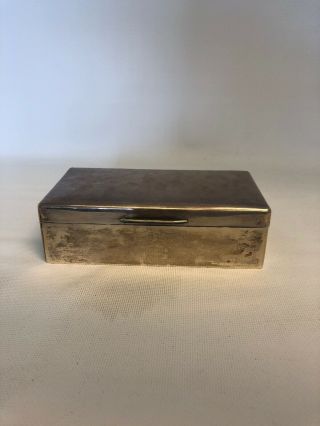 Padgett & Braham London Sterling Silver Jewelery Trinket Cigarette Box