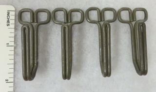 Set Of 4 Ww2 Vintage German Wehrmacht Uniform Belt Hooks