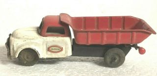 Vintage 1950s Tin Litho Friction Dump Truck Japan Toy