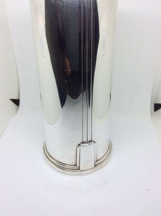 Stunning Heavy Art Deco Skyscraper Design Solid Silver Tiffany Co Vase 329.  5 G