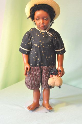 Ooak Vintage 20” Artist Black Gloria Tepper Boy Doll