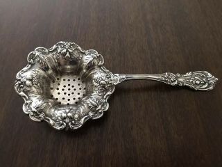 Antique Sterling Silver Tea Strainer By Reed & Barton