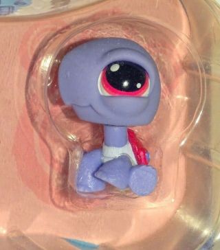 LPS Littlest Pet Shop Rare Licensing Show Purple Turtle 2007 NRFP 2