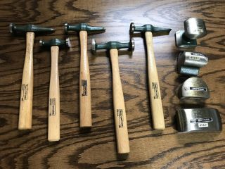 Vintage Craftsman 9pc Auto Body Hammer Set “made In The Usa”