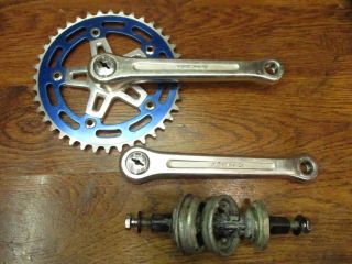 Vintage Sugino Maxy 170l 110 Bcd 40t Square Taper Bmx Crank Set & Bb