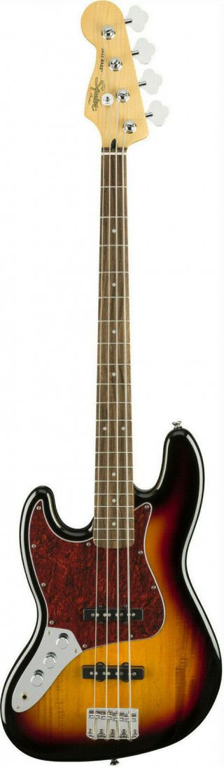Squier Vintage Modified Jazz Bass Left - Handed Electric Bass 3 - Color Sunburst