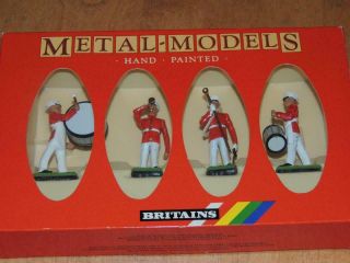 Britains Metal - Models 7304 U.  S.  Marine Drum And Bugle Corps.  Mib