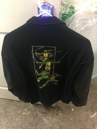 Teenage Mutant Ninja Turtles 1990 Vintage Film Crew Varsity Jacket M 3