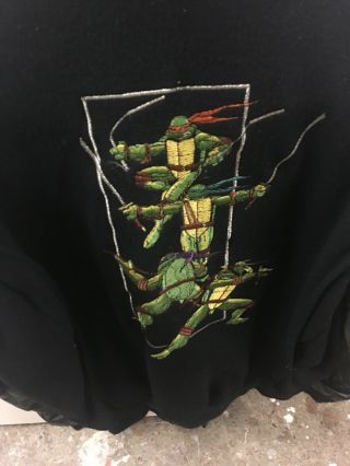 Teenage Mutant Ninja Turtles 1990 Vintage Film Crew Varsity Jacket M 4