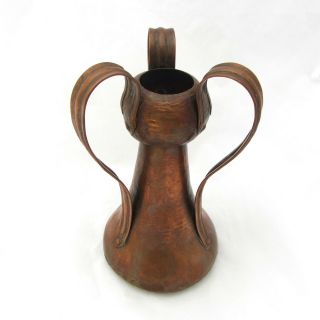 Stickley Brothers Hammered Copper Vase Arts & Crafts Antique