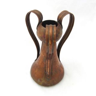 Stickley Brothers Hammered Copper Vase Arts & Crafts Antique 4