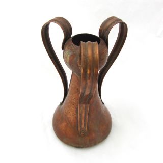 Stickley Brothers Hammered Copper Vase Arts & Crafts Antique 6