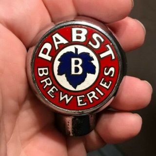 Vintage Pabst Blue Ribbon Beer Ball Tap Knob Pabst Brewing Co Milwaukee Wi