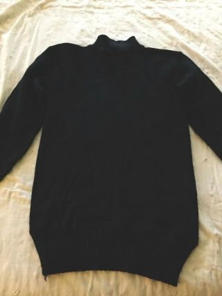 Ww2 Us Navy Blue Watch Sweater - Usn Wool Turtleneck Sailor Named