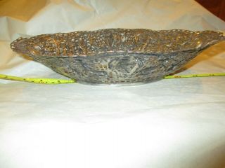 Antique German 800 Silver Openwork Bread / Fruit Basket Cherubs 440 grams 12