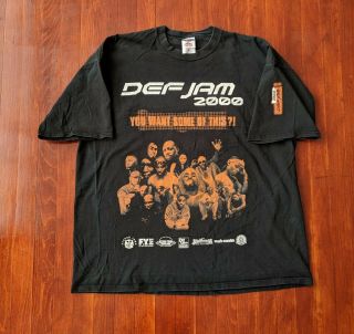Defjam 2000 Vintage Rap T Shirt Size 2xl,  Vintage Defjam T Shirt,  Wutang Vtg Tee