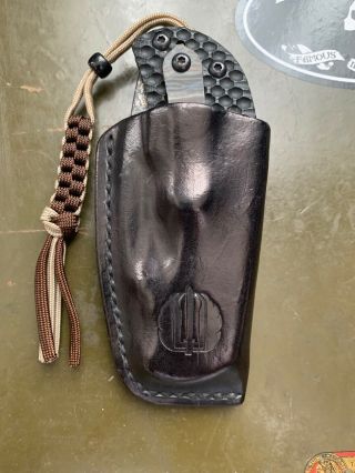 Strider Knives RCC Tanto GG.  With Lifter’s Leather Pouch.  Rare Strider Knife. 2