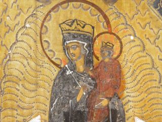 Antique Russian Orthodox religious icon Joy of All Who Sorrow Mother Of God 5