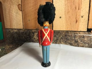 Vintage Unique Wooden Toy Soldier Figurine