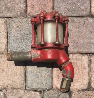 Antique Gas Pump Visi Gauge Sight Glass Complete