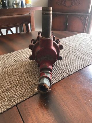 Antique Gas Pump Visi Gauge Sight Glass Complete 8