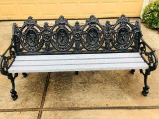 Vintage Four Seasons Cast Aluminum Garden Bench