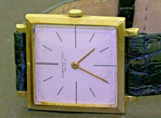 Audemars Piguet vintage 18K gold elegant square mechanical men ' s watch 2