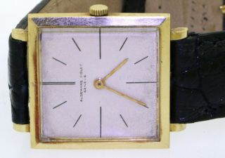 Audemars Piguet vintage 18K gold elegant square mechanical men ' s watch 4