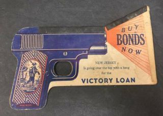 Wwii Buy War Bond Counter Bank Advertisement,  Crandury,  Nj,  Nr