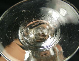 Antique Early 19thc English Flint Rummer Glass - Blade Knop 3