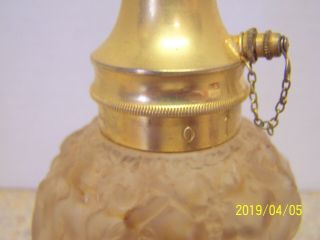 Vintage LALIQUE MOLINARD Atomizer 6 3/8 Rare Nudes frosted glass Signed 5