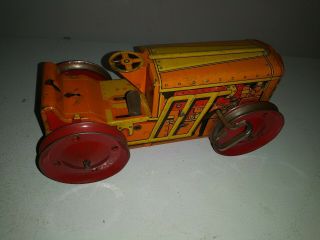 Vintage Marx Tin Wind Up Crawler Tractor