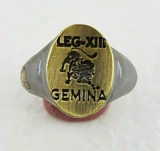 Legio Gemina Ancient Bronz Ring - Vintage - Antique Roman - Bronze - Rare