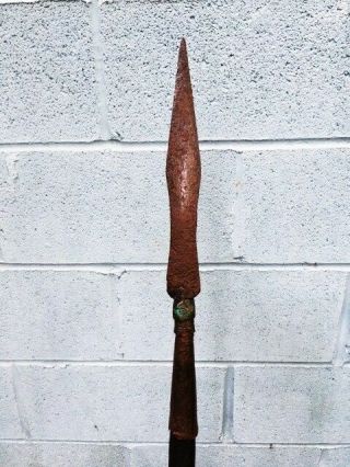 Antique Long Oriental Spear Lance Samurai Halberd N sword katana Yari 7