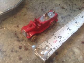 Vintage Tootsietoy Fire Truck Water Cannon Insurance Patrol