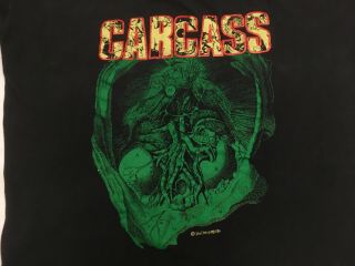Vtg 1991 CARCASS T - shirt Death Metal Nuclear Assault Morbid Angel Bolt Thrower 2