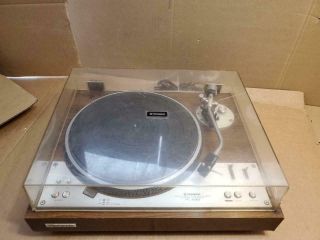 RARE VINTAGE PIONEER PL - 530 TURNTABLE RECORD PLAYER WITH DUST COVER (( 11