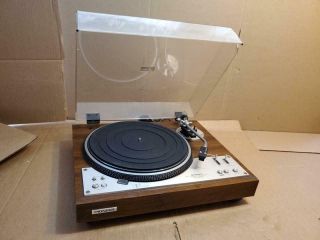 Rare Vintage Pioneer Pl - 530 Turntable Record Player With Dust Cover ((