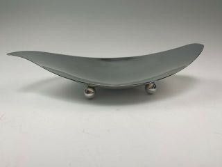 Tiffany & Co.  Sterling Silver Modernist Oblong Footed 10 " X 5.  5 " Dish Bowl