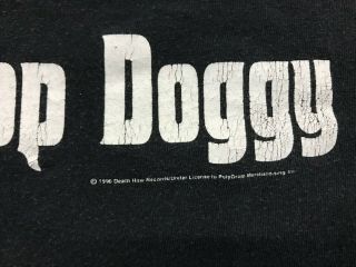 XL - Vtg 1996 Snoop Doggy Dogg Tha Doggfather Death Row Hip Hop Rap T - Shirt 3