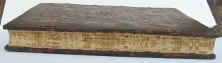 1596 Antique Folio Blindstamp Leather Fore Edge Painting By Alfonsi Tostati V.  9
