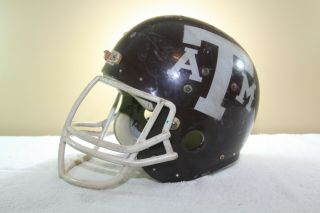 TEXAS A&M Bill Kelley Clear Shell Vtg Game Worn Football Helmet 1982 7 5/8 4